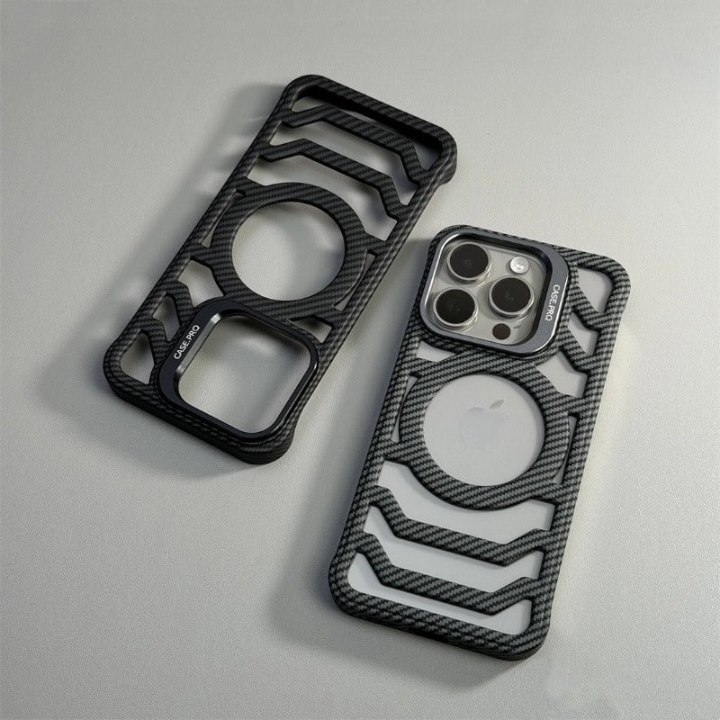 Ultra-thin Heat Dissipation Hidden Bracket Phone Case For iPhone