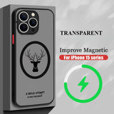 Transparent Magnetic Drop-Proof Phone Case For iPhone