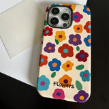 Colorful Flower Phone Case For iPhone