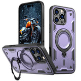 Armor Metal Ring Kickstand Back Case For iPhone