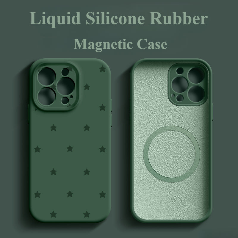 Liquid Silicone Magnetic Phone Case For iPhone