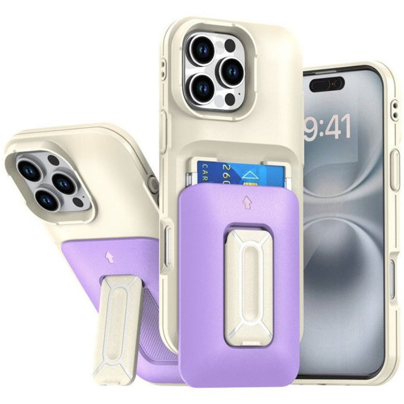 Card Slot I Phone Case with Holder For iPhone