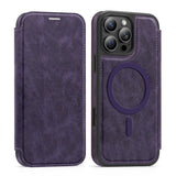 Flip Magnetic Leather Phone Case For iPhone
