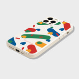 Colorful graffiti frosted soft case for iPhone