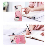 Electroplating Bracket Makeup Mirror Phone Case For iPhone