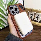 Carbon Fiber Aluminum Alloy Cooling Magnetic Phone Case For iPhone