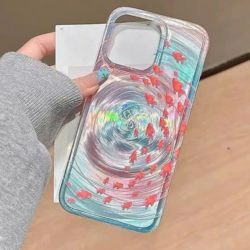 Water Ripple Silicone Phone Case For iPhone