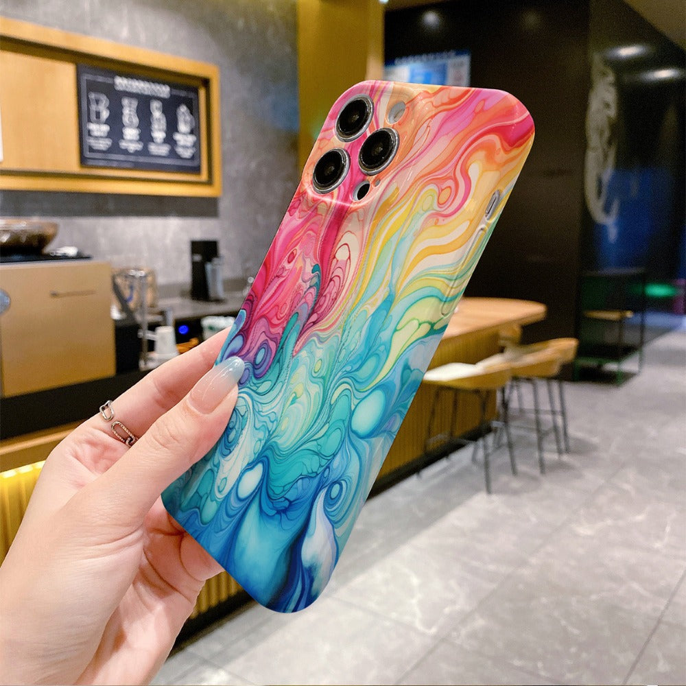 Colorful Oil Painting Phone Case For iPhone