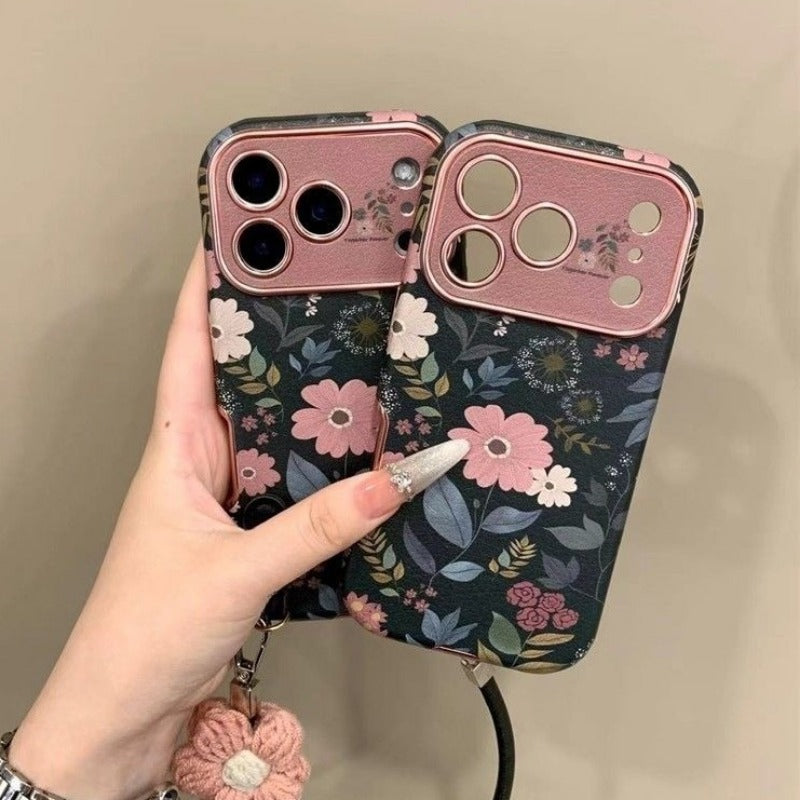 Flower-shaped Large Window Phone Case For iPhone
