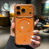 Slim Clear Transparent Magnetic Hard PC Case For iPhone