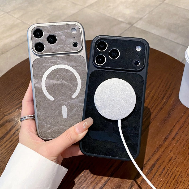 Large Window Magnetic Phone Case For iPhone