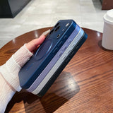 Metallic Paint Magnetic Soft Case For iPhone
