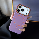 Frosted Hit Color Magnetic Soft TPU Phone Case For iPhone