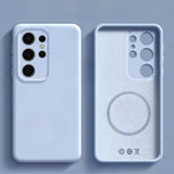 Original Liquid Silicone Magnetic Case For Samsung