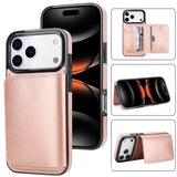 Leather Case with Card Slot and Stand For iPhone