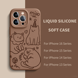 Liquid Silicone Soft Case For iPhone