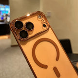 Ultra Thin PC Plating  Frameless Magnetic Case For iPhone