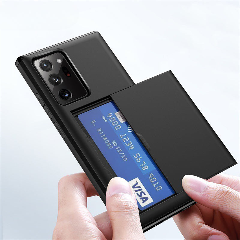 Slide Card Slot Phone Case For Samsung