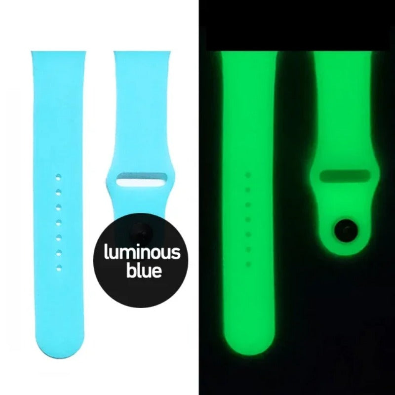 Silicone Glow Luminous Band Straps For Apple Watch iwatch SE 345678