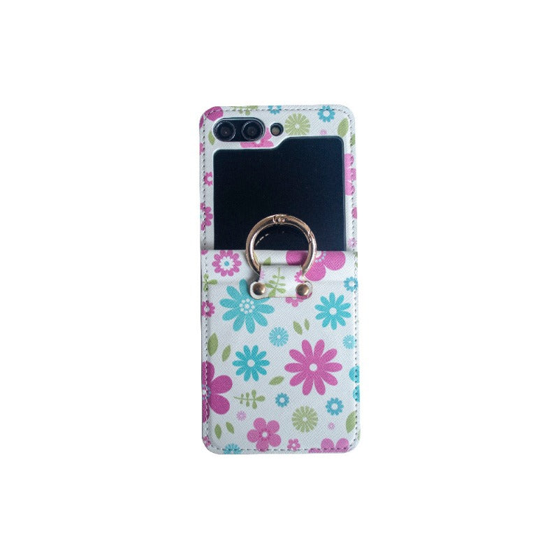 Simple Floral Phone Case For Samsung Z FLIP 7 6 5 4 3