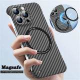 Ultra Thin Carbon Fiber Magnetic Case for iPhone