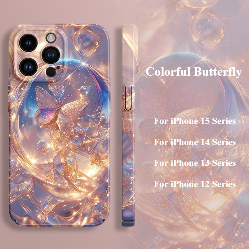 Colorful Butterfly Phone Case For iPhone