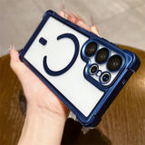 Plating Matte Acrylic Magnetic Case For Samsung