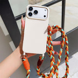 Braided Lanyard Phone Case For iPhone