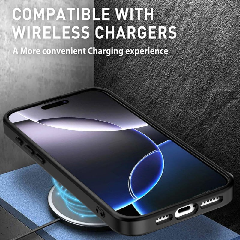 Lens Bracket Magnetic Phone Case For iPhone