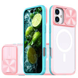 Slide Camera Lens Protection Clear Magnetic Phone Case For iPhone