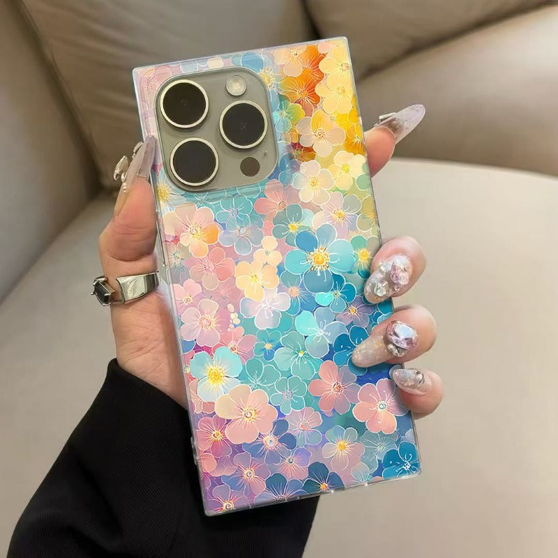 Colorful Flower Phone Case For iPhone