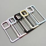 Simple Contrast Color Borderless Phone Case For iPhone