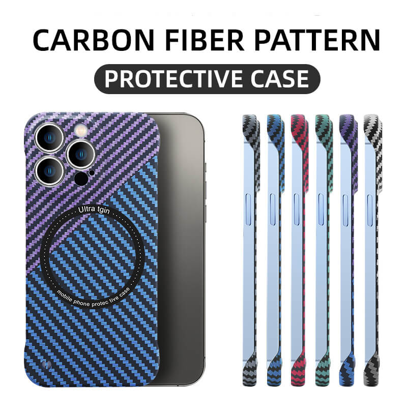 Carbon Fiber Magnetic Case For iPhone