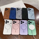 Metallic Paint Magnetic Soft Case For iPhone