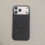 Metal Lens Frame Magnetic Phone Case For iPhone