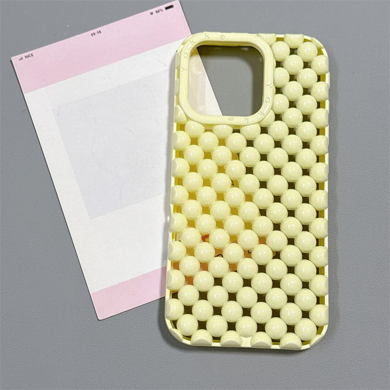 Summer Hollow 3D Pearl Phone Case For iPhone