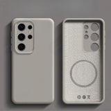 Original Liquid Silicone Magnetic Case For Samsung