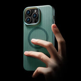 Corrugated Stripe Magnetic Phone Case For iPhone