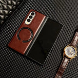 Leather Magnetic Phone Case For Samsung Z Fold