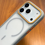 New Luxury Translucent Magnetic Shockproof Matte Case For iPhone