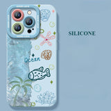 Marine Silicone Phone Case For iPhone