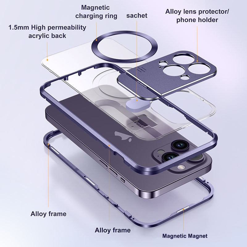 Aromatherapy Holder Magnetic Metal Case for IPhone