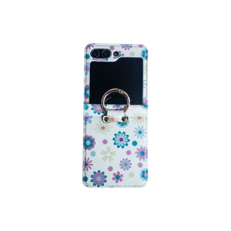 Simple Floral Phone Case For Samsung Z FLIP 7 6 5 4 3
