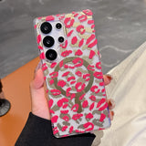Leopard Print Magnetic Phone Case For Samsung