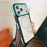 New Bicolor Matte Frosted Magnetic  Phone Cas For iPhone