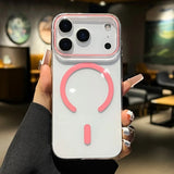 Slim Clear Transparent Magnetic Hard PC Case For iPhone