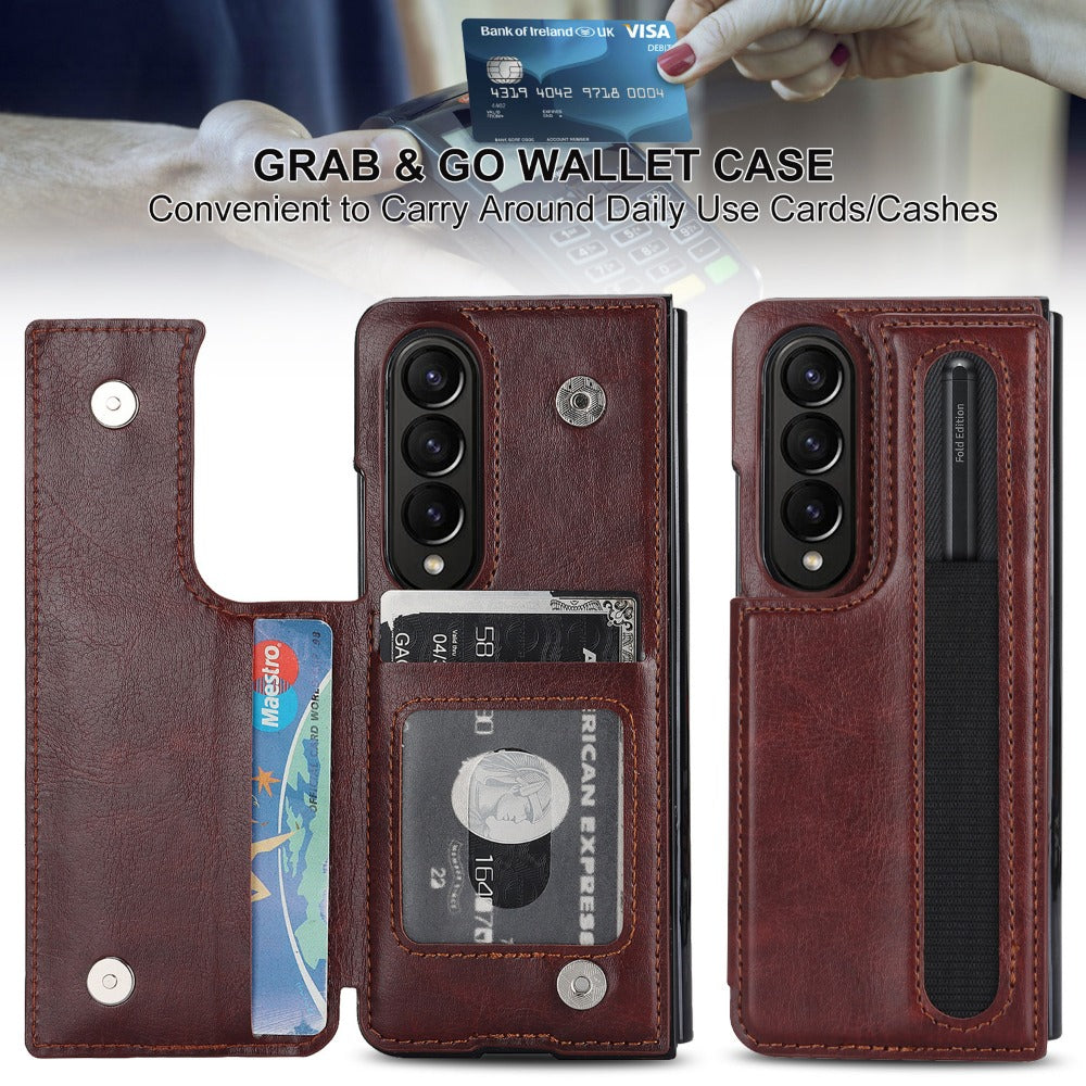 Leather Phone Case For Samsung Galaxy Z Fold
