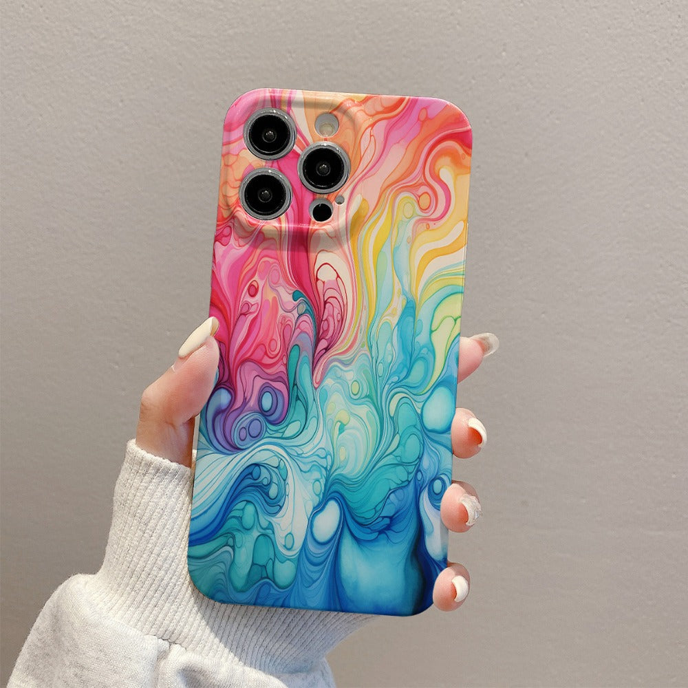 Colorful Oil Painting Phone Case For iPhone