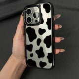 Black Plaque Phone Case For iPhone