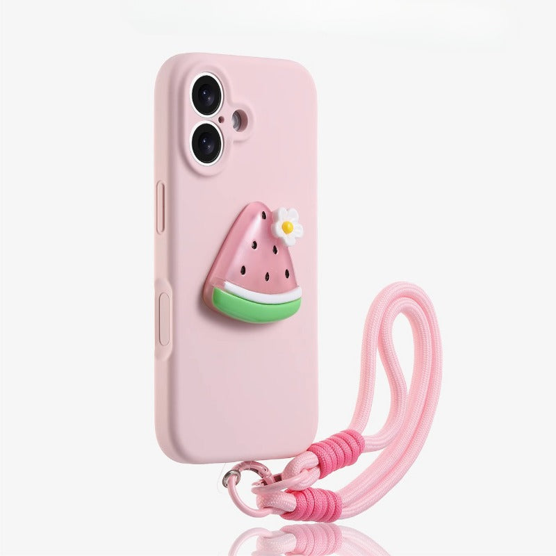 Heart Phone Case with Lanyard For iPhone